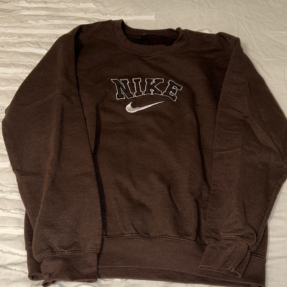 Custom Brown “Nike” Sweatshirt